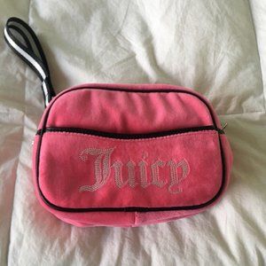 hot pink juicy couture bag in velour fabric